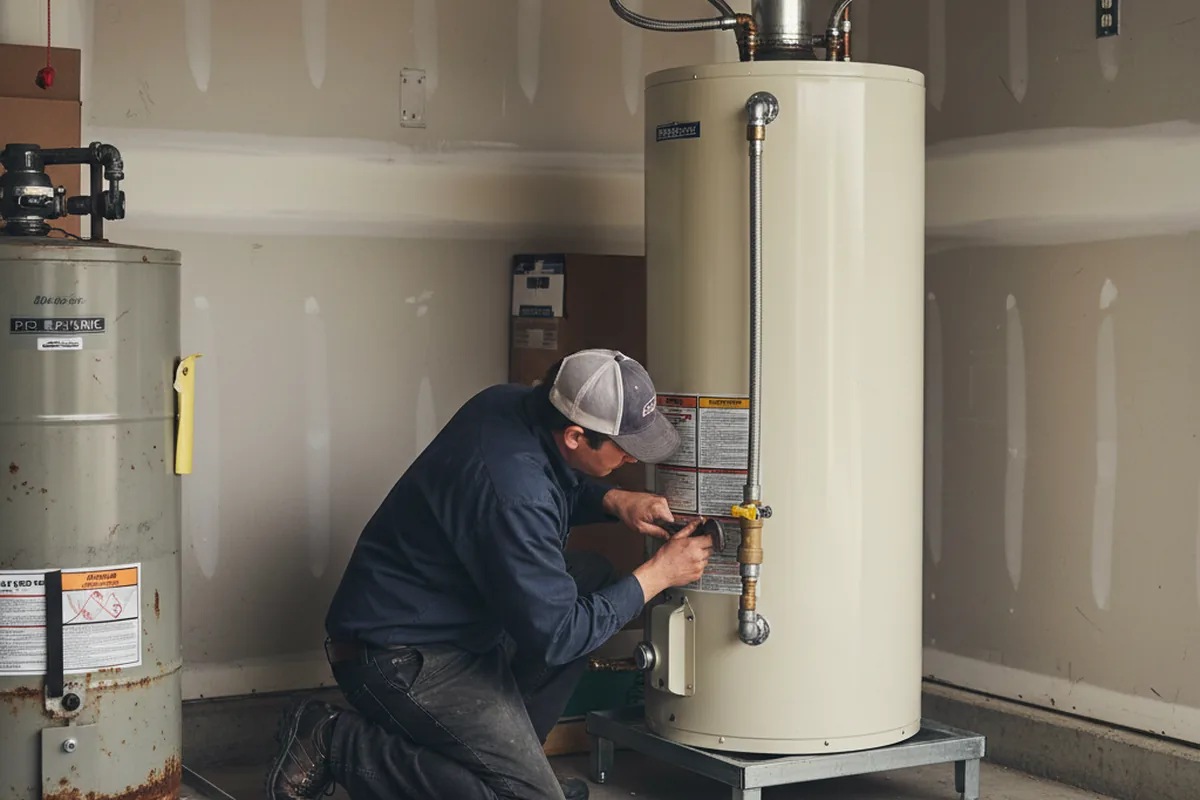 Water heater and shutoff valve replacement in Collegedale